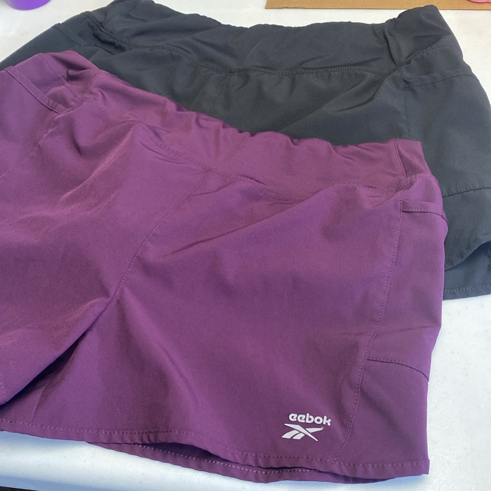 Reebok Women's  Swim Shorts - Black & Plum Bundle large - Picture 17 of 17